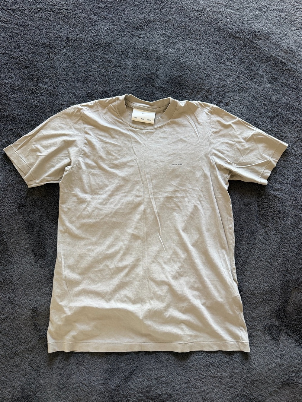 Song For The Mute Pale Gray Crewneck Tee